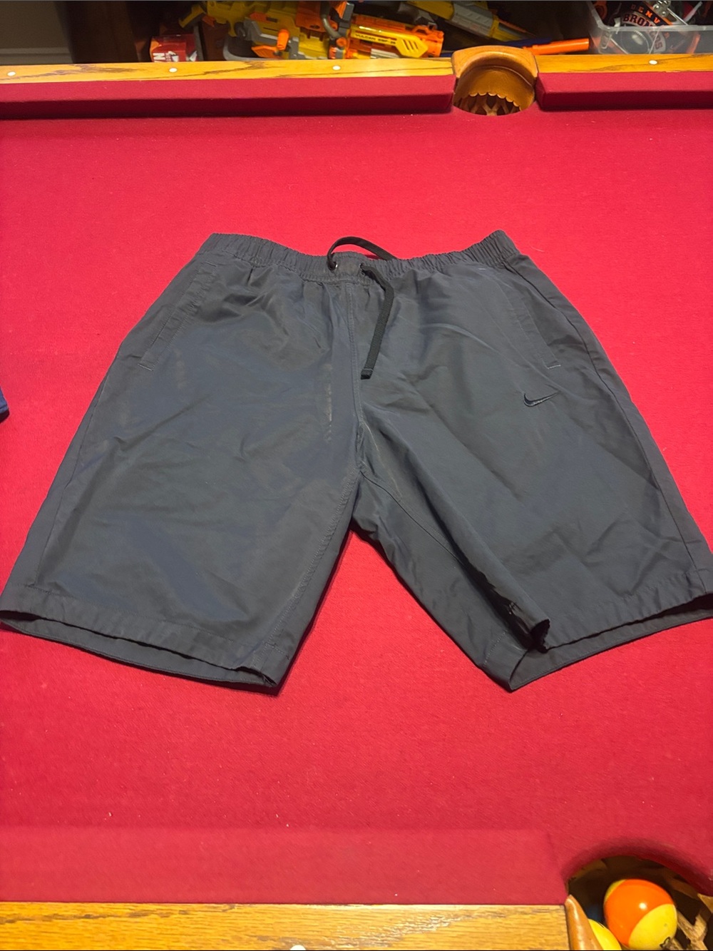Nike Dark Gray Athletic Drawstring Shorts